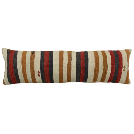 Kilim Antik El Dokuma Dekoratif Lumbar Kilim Kırlent Yastık Kılıfı 1409 - Yeni - Çok Renkli