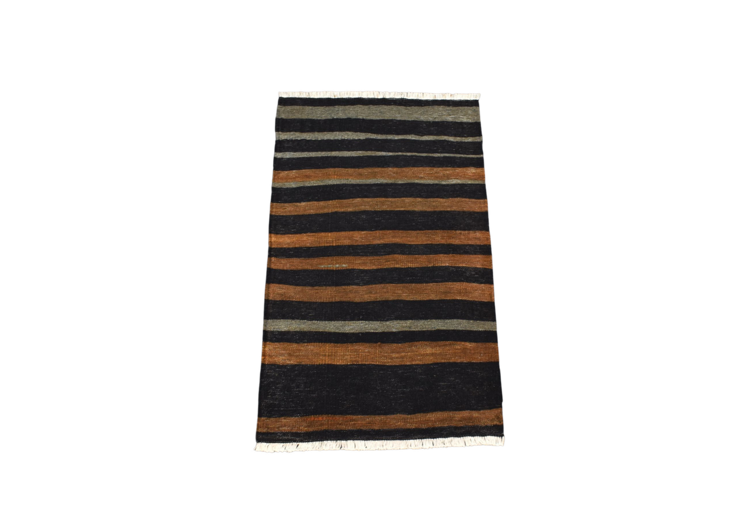 Kilim Antik El Dokuma Nadir Kağızman Siyahlı Yün Kilimi 0145 - Yeni - Çok Renkli