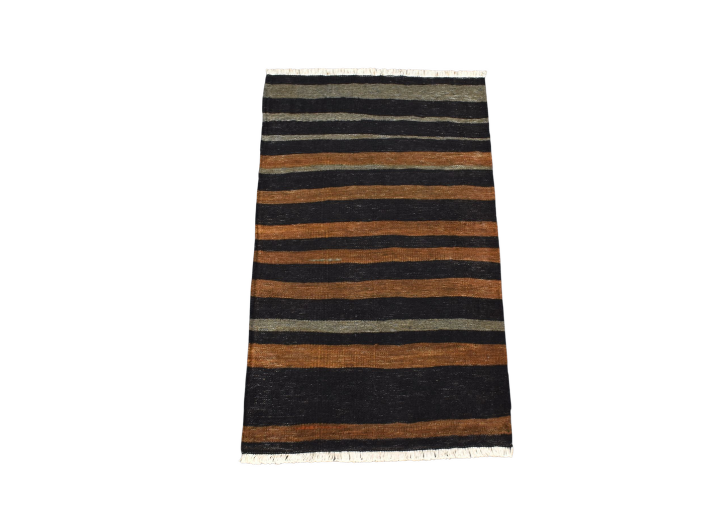Kilim Antik El Dokuma Nadir Kağızman Siyahlı Yün Kilimi 0145 - Yeni - Çok Renkli