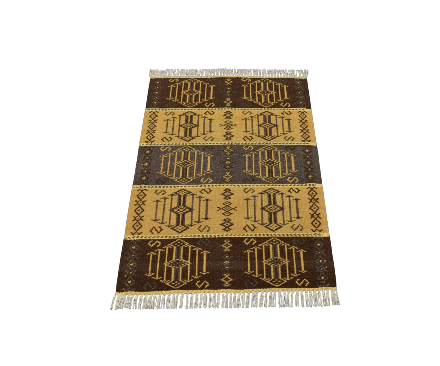 Kilim Antik El Dokuma Modern Tarz Özel Tasarım Yün Kilimi 0148 - Yeni - Çok Renkli
