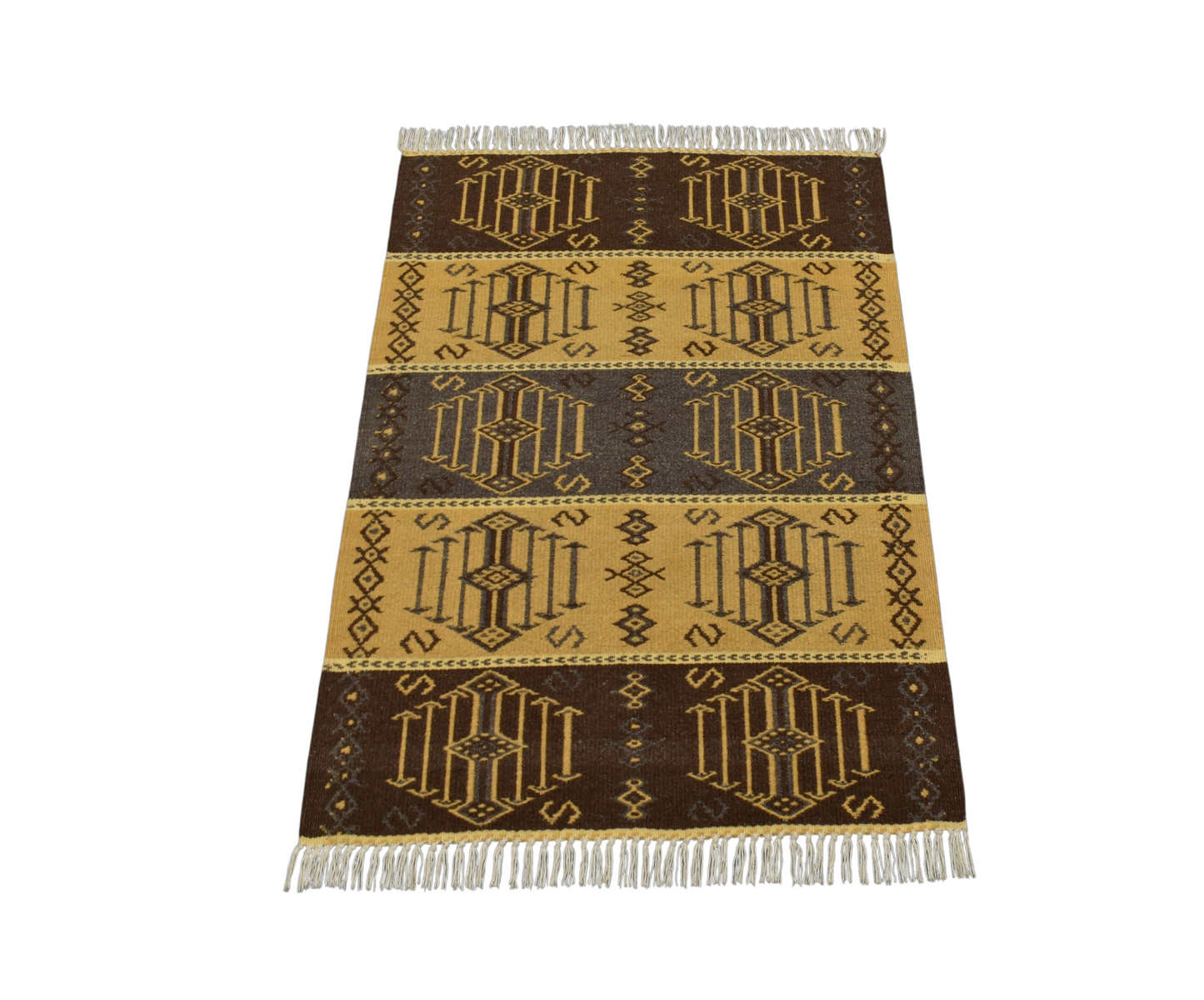 Kilim Antik El Dokuma Modern Tarz Özel Tasarım Yün Kilimi 0148 - Yeni - Çok Renkli