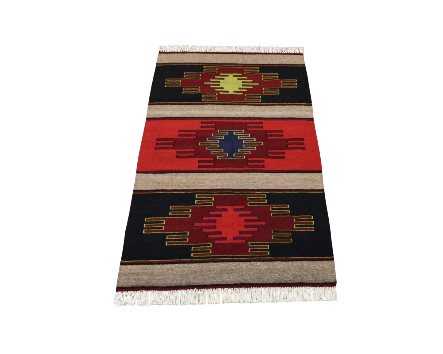 Kilim Antik El Dokuma Görkemli Şarkışla Sivas Yün Kilimi 0150 - Yeni - Çok Renkli