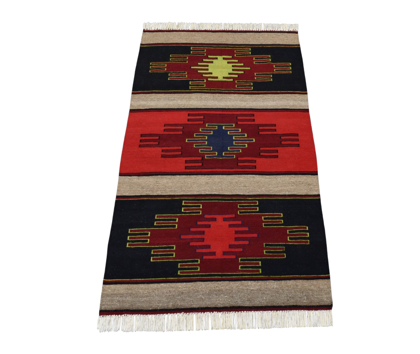 Kilim Antik El Dokuma Görkemli Şarkışla Sivas Yün Kilimi 0150 - Yeni - Çok Renkli