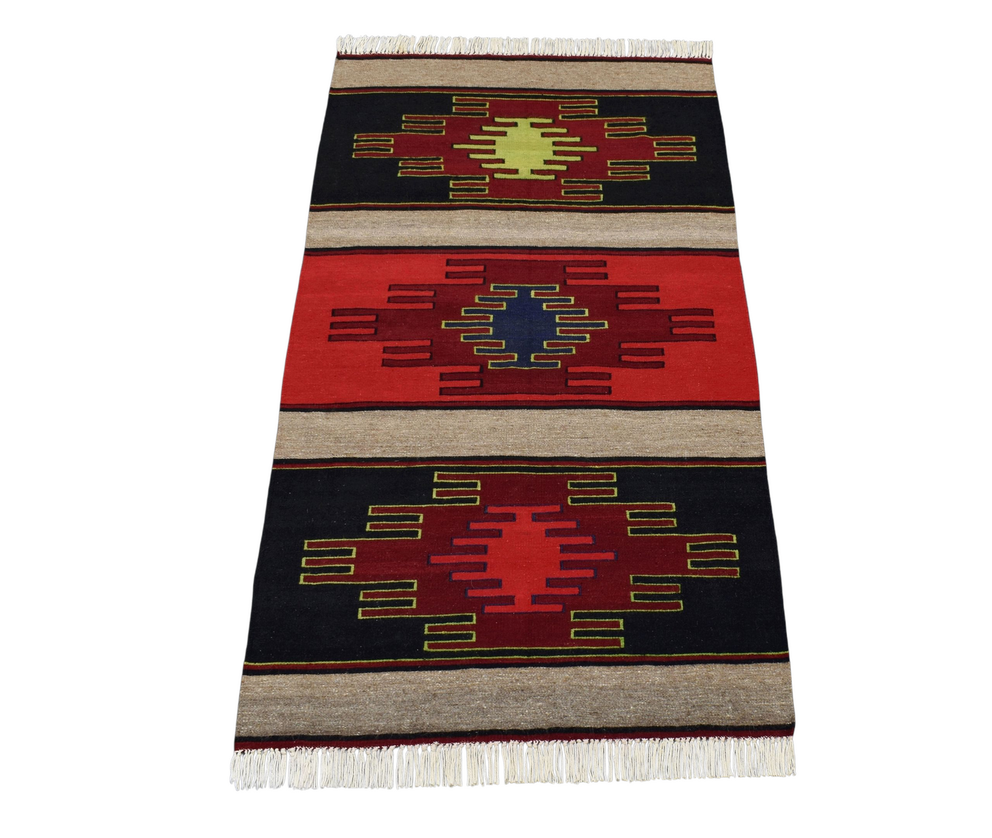Kilim Antik El Dokuma Görkemli Şarkışla Sivas Yün Kilimi 0150 - Yeni - Çok Renkli