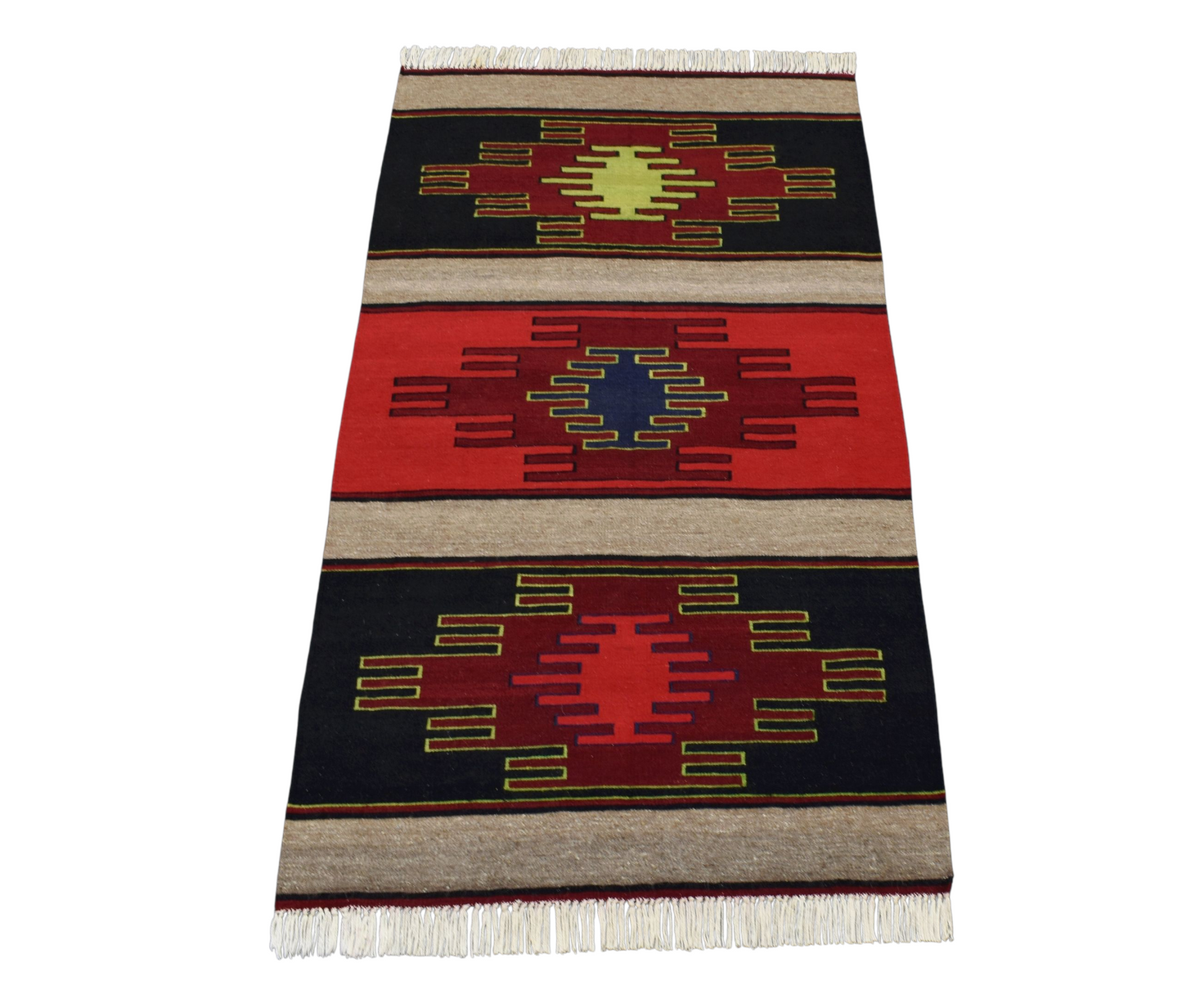 Kilim Antik El Dokuma Görkemli Şarkışla Sivas Yün Kilimi 0150 - Yeni - Çok Renkli