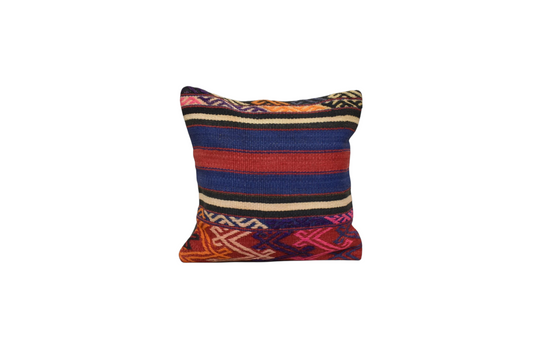 Kilim Antik El Dokuma Kilim Kırlent Yastık Kılıfı 0175 - Yeni - Çok Renkli