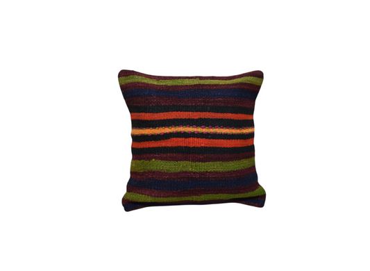 Kilim Antik El Dokuma Kilim Kırlent Yastık Kılıfı 0182 - Yeni - Çok Renkli