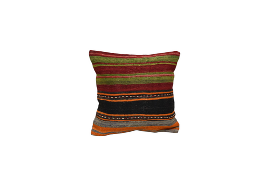 Kilim Antik El Dokuma Kilim Kırlent Yastık Kılıfı 0191 - Yeni - Çok Renkli