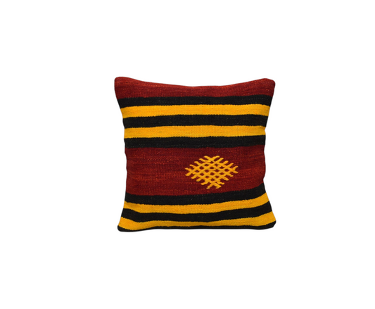 Kilim Antik El Dokuma Kilim Kırlent Yastık Kılıfı 0208 - Yeni - Çok Renkli