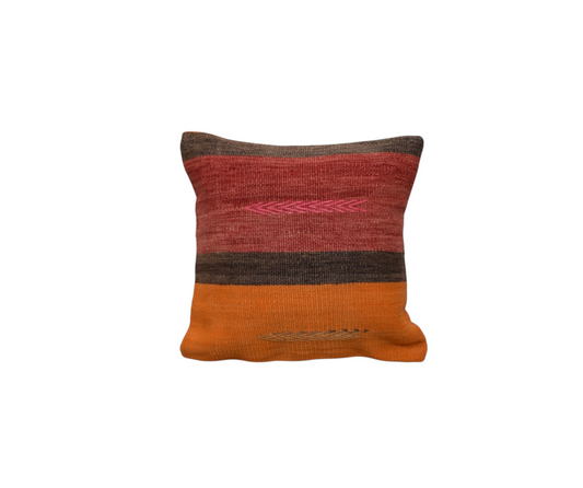 Kilim Antik El Dokuma Kilim Kırlent Yastık Kılıfı 0212 - Yeni - Çok Renkli