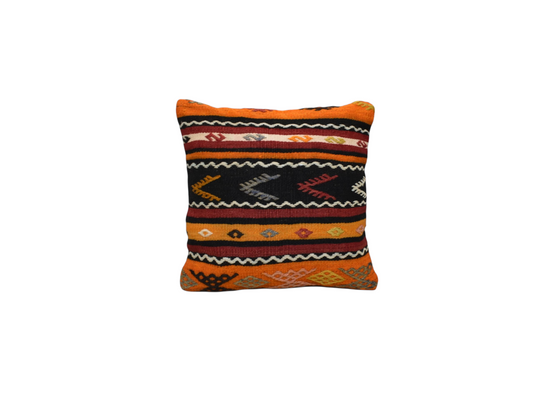 Kilim Antik El Dokuma Kilim Kırlent Yastık Kılıfı 0217 - Yeni - Çok Renkli