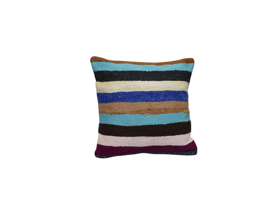 Kilim Antik El Dokuma Kilim Kırlent Yastık Kılıfı 0219 - Yeni - Çok Renkli