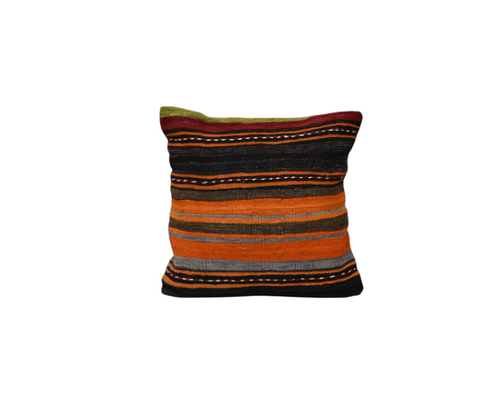 Kilim Antik El Dokuma Kilim Kırlent Yastık Kılıfı 0227 - Yeni - Çok Renkli