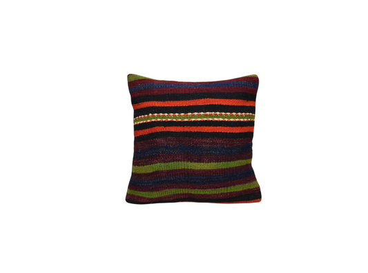 Kilim Antik El Dokuma Kilim Kırlent Yastık Kılıfı 0232 - Yeni - Çok Renkli