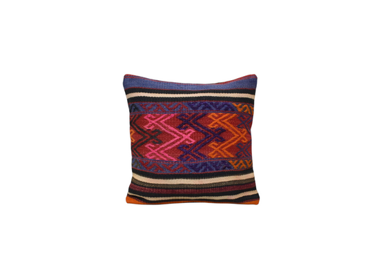 Kilim Antik El Dokuma Kilim Kırlent Yastık Kılıfı 0233 - Yeni - Çok Renkli