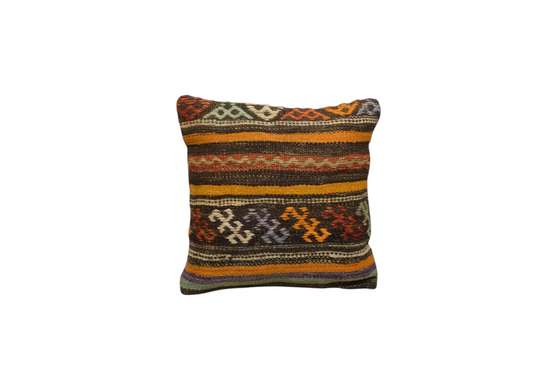 Kilim Antik El Dokuma Kilim Kırlent Yastık Kılıfı 0238 - Yeni - Çok Renkli