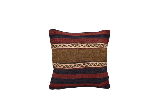 Kilim Antik El Dokuma Kilim Kırlent Yastık Kılıfı 0246 - Yeni - Çok Renkli