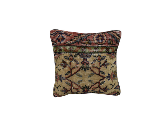 Kilim Antik El Dokuma Halı Kırlent Yastık Kılıfı 0248 - Vintage - Çok Renkli
