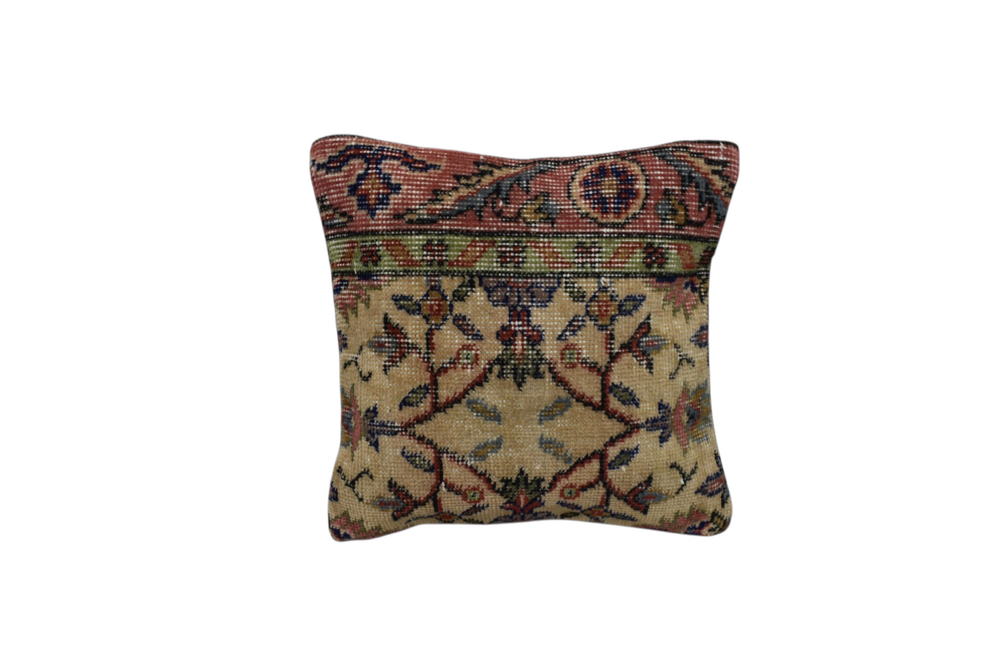 Kilim Antik El Dokuma Halı Kırlent Yastık Kılıfı 0248 - Vintage - Çok Renkli