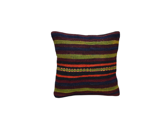 Kilim Antik El Dokuma Kilim Kırlent Yastık Kılıfı 0268 - Yeni - Çok Renkli