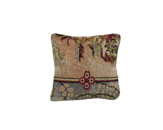 Kilim Antik El Dokuma Halı Kırlent Yastık Kılıfı 0270 - Vintage - Çok Renkli
