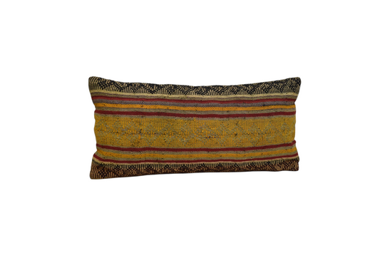 Kilim Antik El Dokuma Lumbar Kilim Kırlent Yastık Kılıfı 0296 - Yeni - Çok Renkli