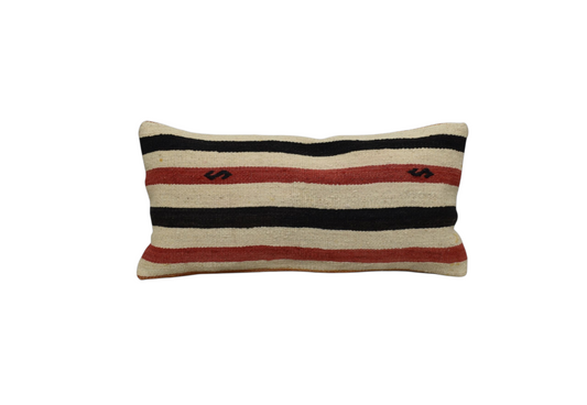 Kilim Antik El Dokuma Lumbar Kilim Kırlent Yastık Kılıfı 0301 - Yeni - Çok Renkli