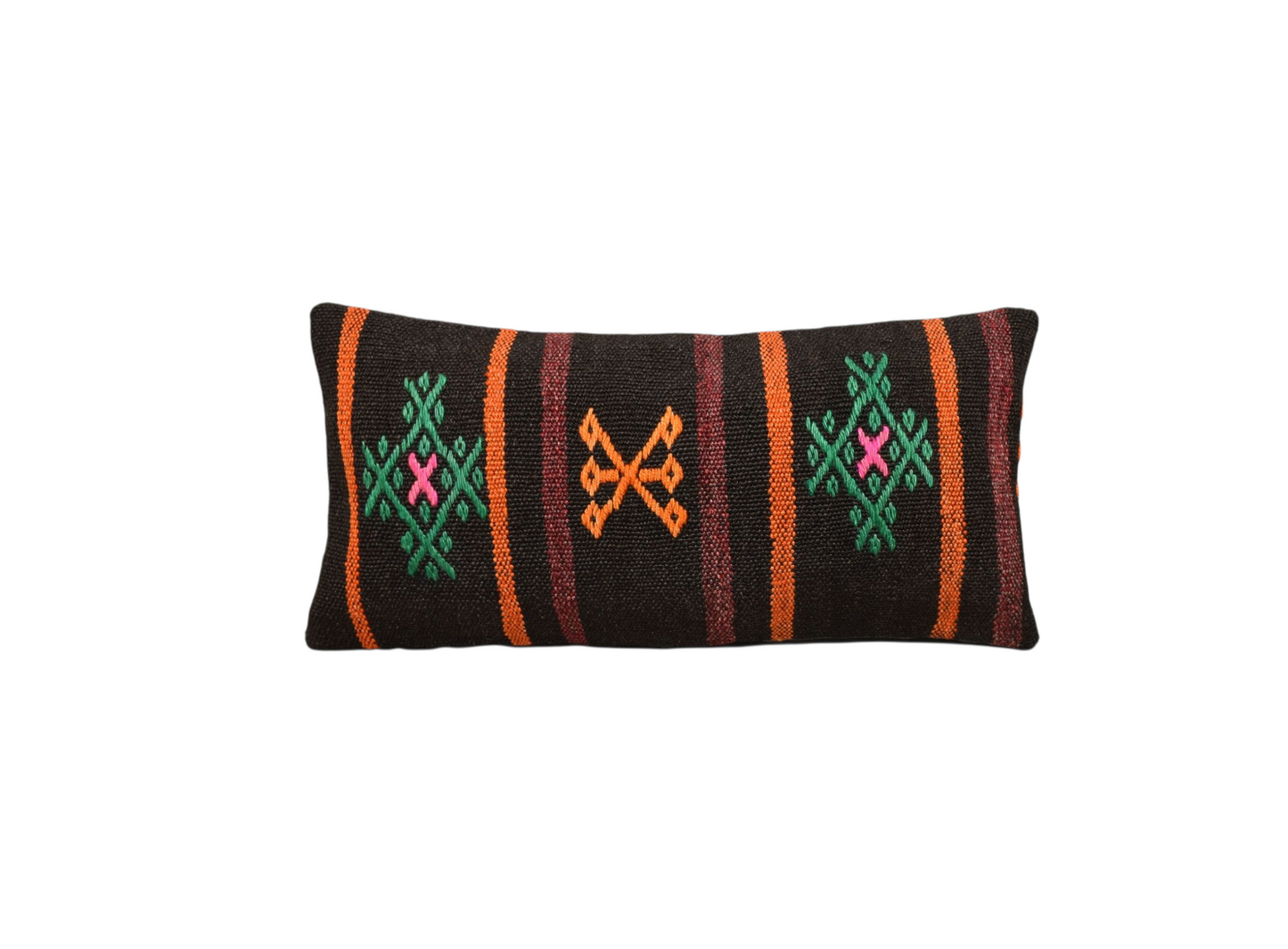 Kilim Antik El Dokuma Lumbar Kilim Kırlent Yastık Kılıfı 0315 - Yeni - Çok Renkli