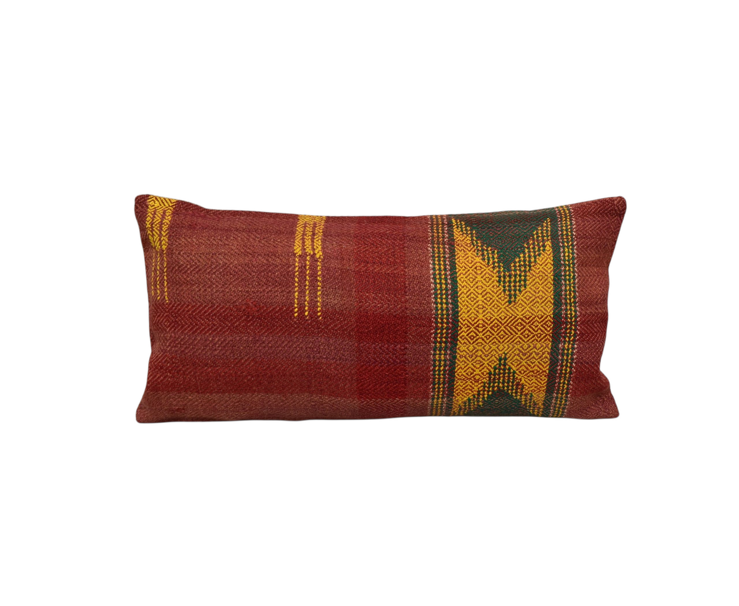 Kilim Antik El Dokuma Lumbar Kilim Kırlent Yastık Kılıfı 0319 - Yeni - Çok Renkli