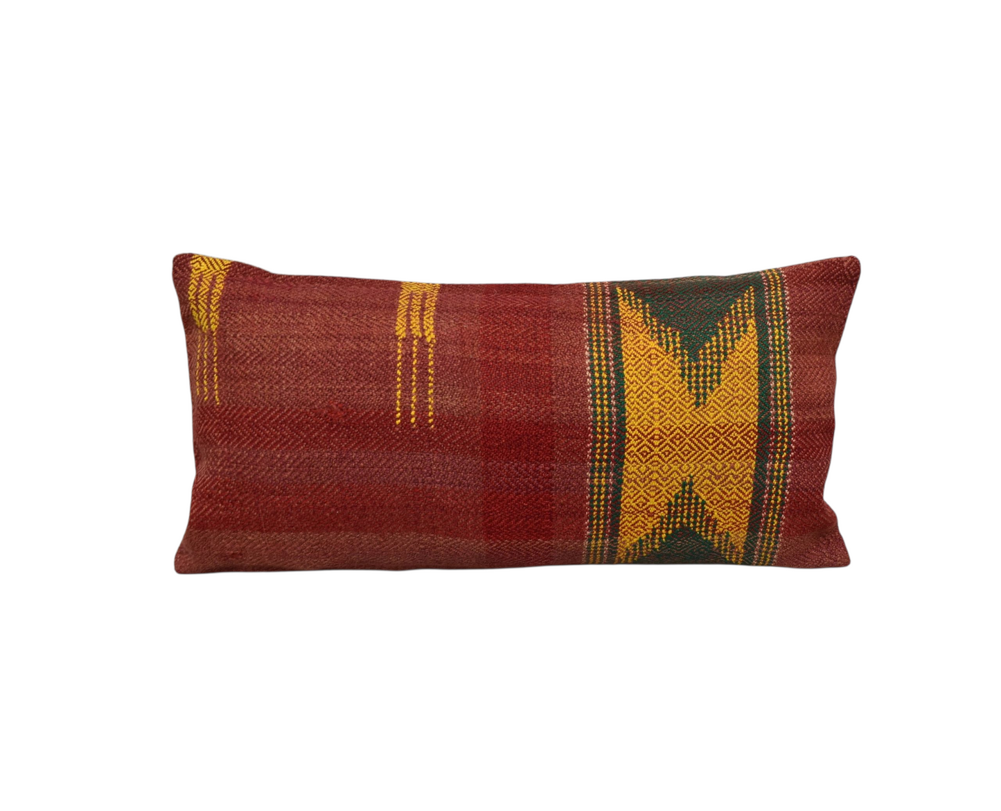 Kilim Antik El Dokuma Lumbar Kilim Kırlent Yastık Kılıfı 0319 - Yeni - Çok Renkli