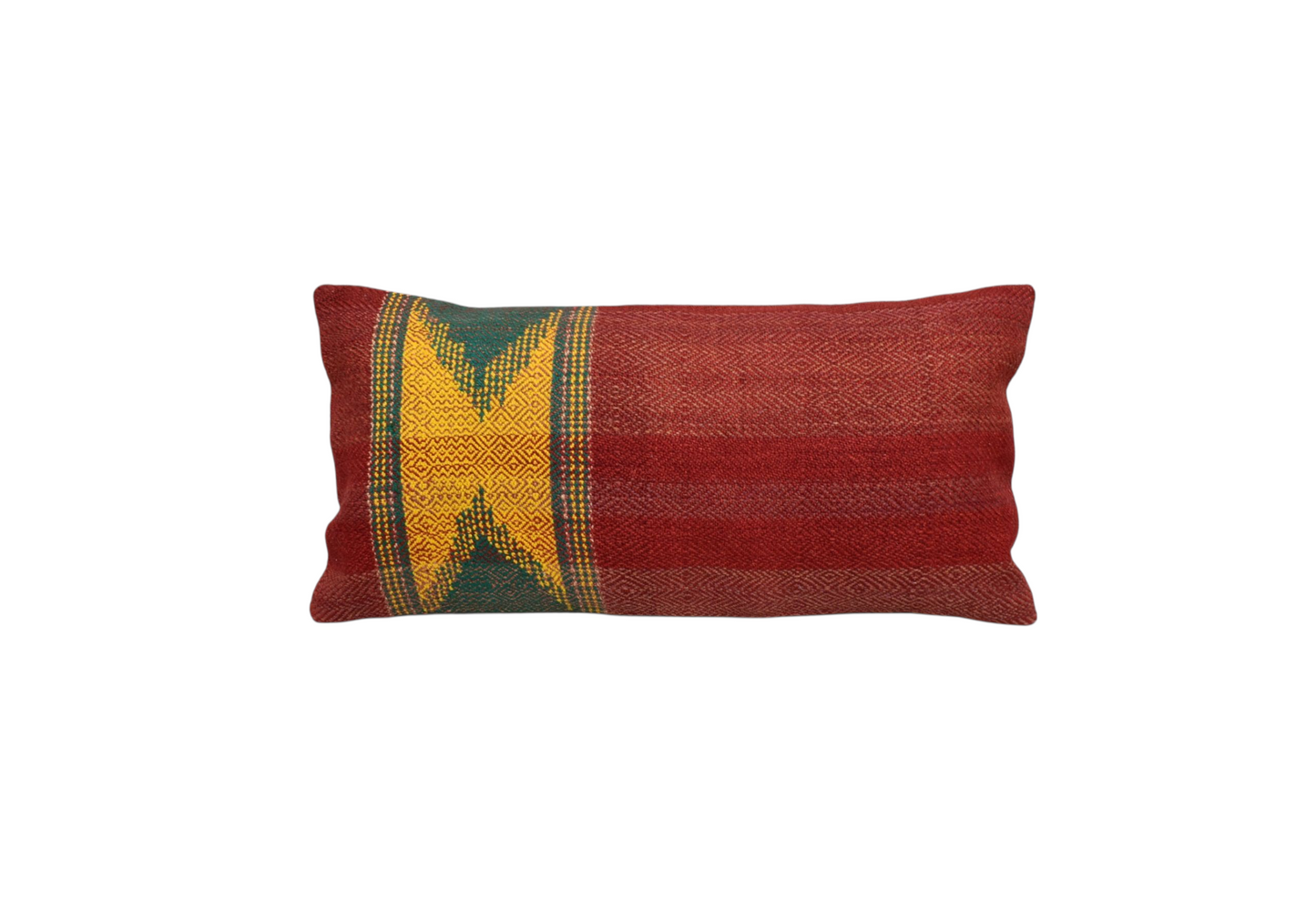 Kilim Antik El Dokuma Lumbar Kilim Kırlent Yastık Kılıfı 0324 - Yeni - Çok Renkli