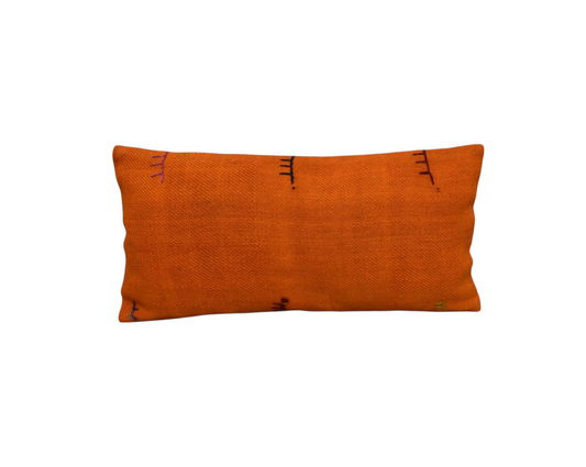 Kilim Antik El Dokuma Lumbar Kilim Kırlent Yastık Kılıfı 0328 - Yeni - Renkli
