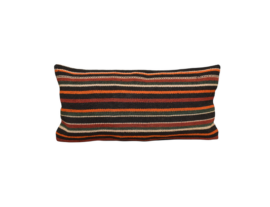 Kilim Antik El Dokuma Lumbar Kilim Kırlent Yastık Kılıfı 0329 - Yeni - Çok Renkli