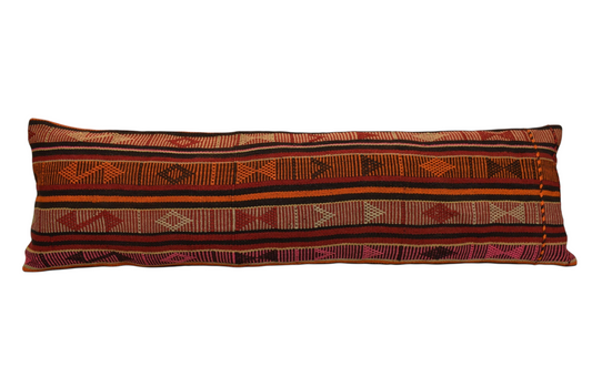 Kilim Antik El Dokuma Lumbar Kilim Kırlent Yastık Kılıfı 0331 - Yeni - Çok Renkli
