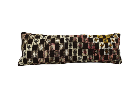 Kilim Antik El Dokuma Lumbar Kilim Kırlent Yastık Kılıfı 0341 - Yeni - Çok Renkli
