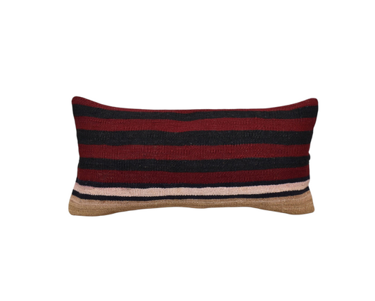 Kilim Antik El Dokuma Lumbar Kilim Kırlent Yastık Kılıfı 0342 - Yeni - Çok Renkli