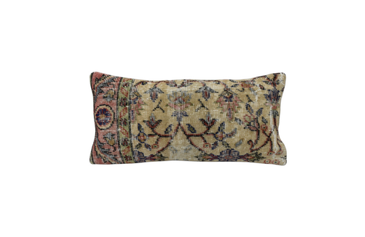 Kilim Antik El Dokuma Lumbar Halı Kırlent Yastık Kılıfı 0343 - Vintage - Çok Renkli