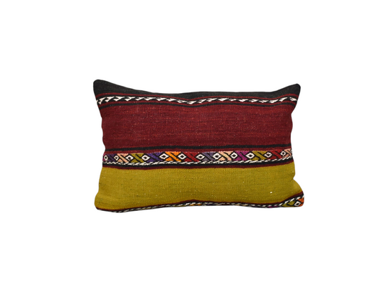 Kilim Antik El Dokuma Kilim Kırlent Yastık Kılıfı 0353 - Yeni - Çok Renkli