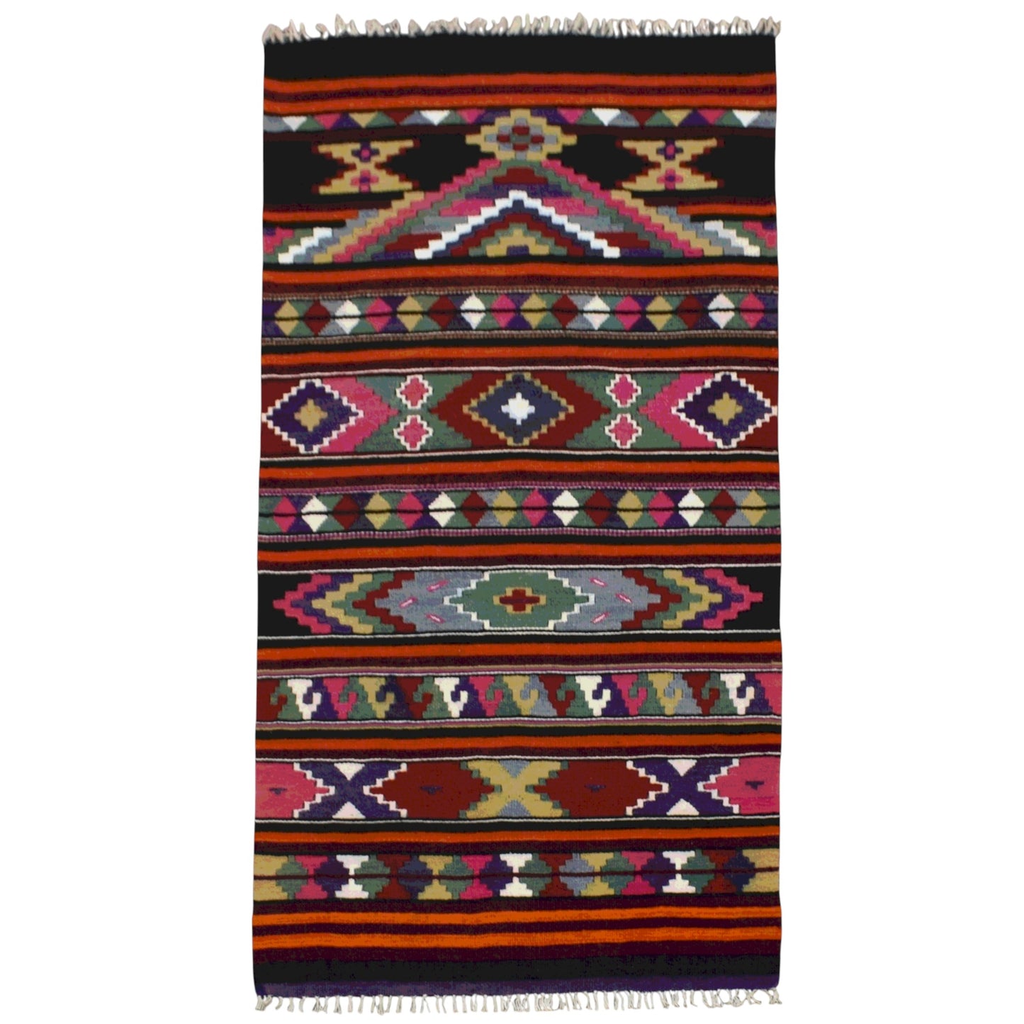 Kilim Antik El Dokuma Malatya Seccade Yün Kilim 0362 - Yeni - Çok Renkli