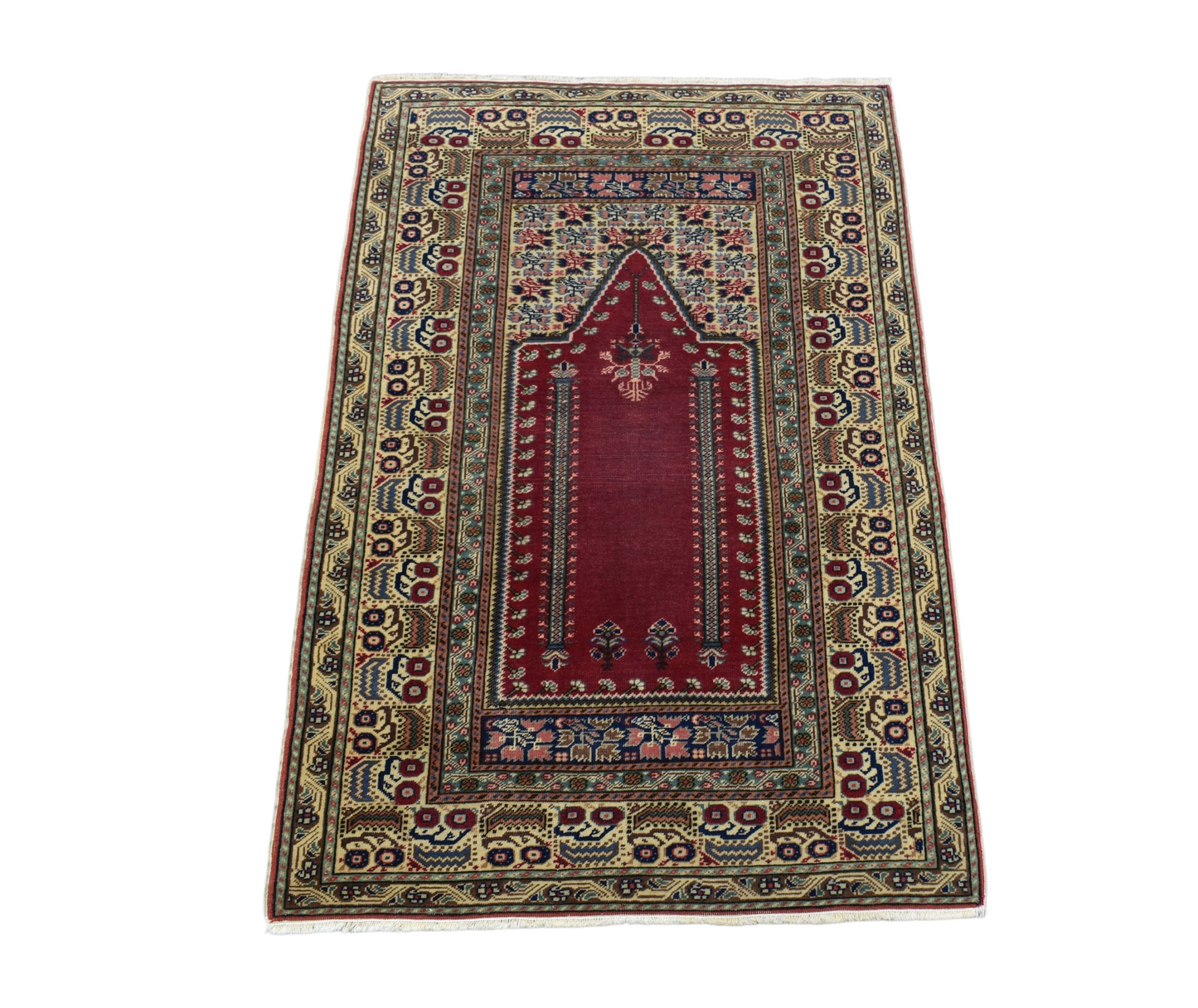Kilim Antik El Dokuma Kayseri Yün Salon Halısı 0363 - Antika - Çok Renkli