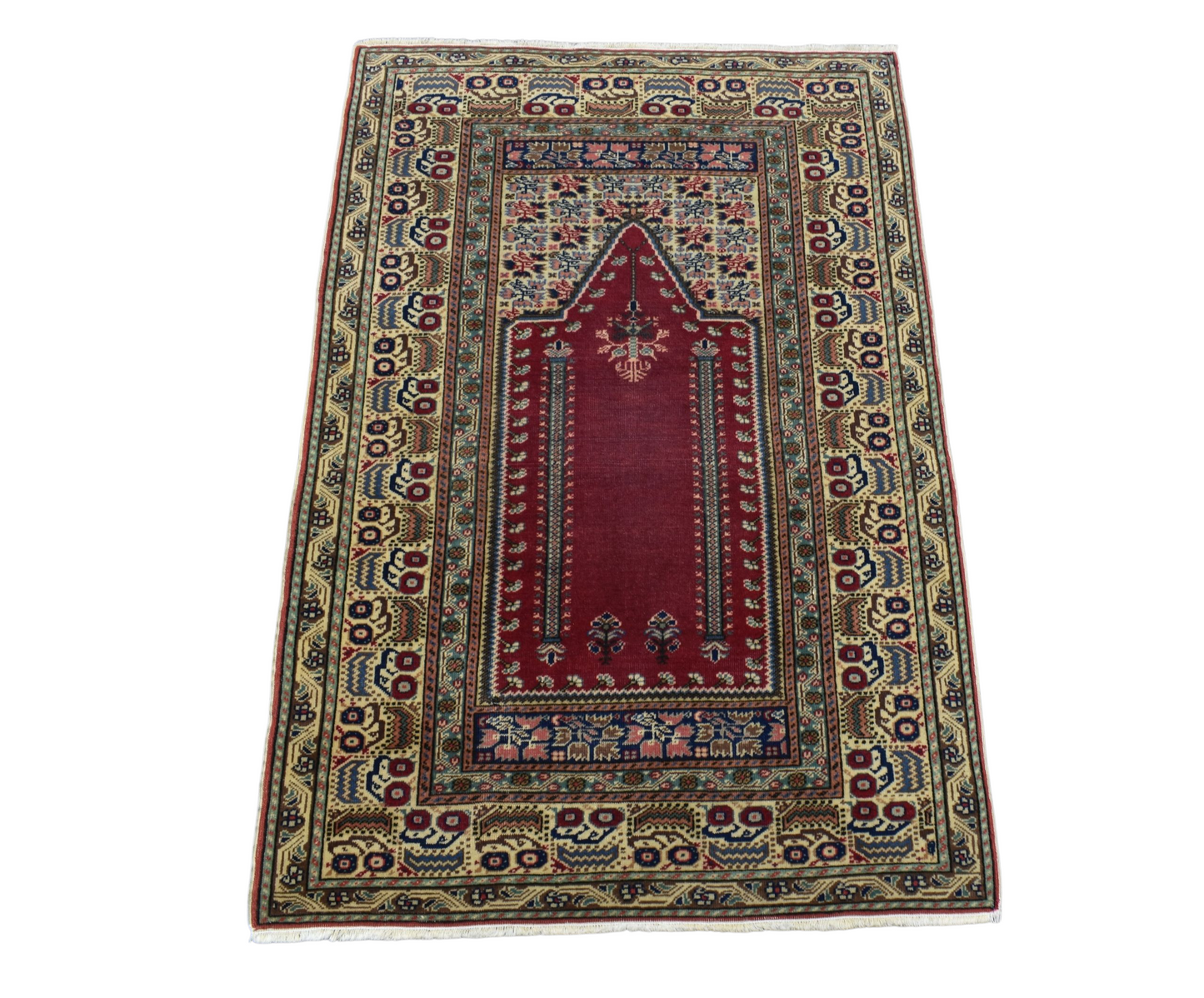 Kilim Antik El Dokuma Kayseri Yün Salon Halısı 0363 - Antika - Çok Renkli