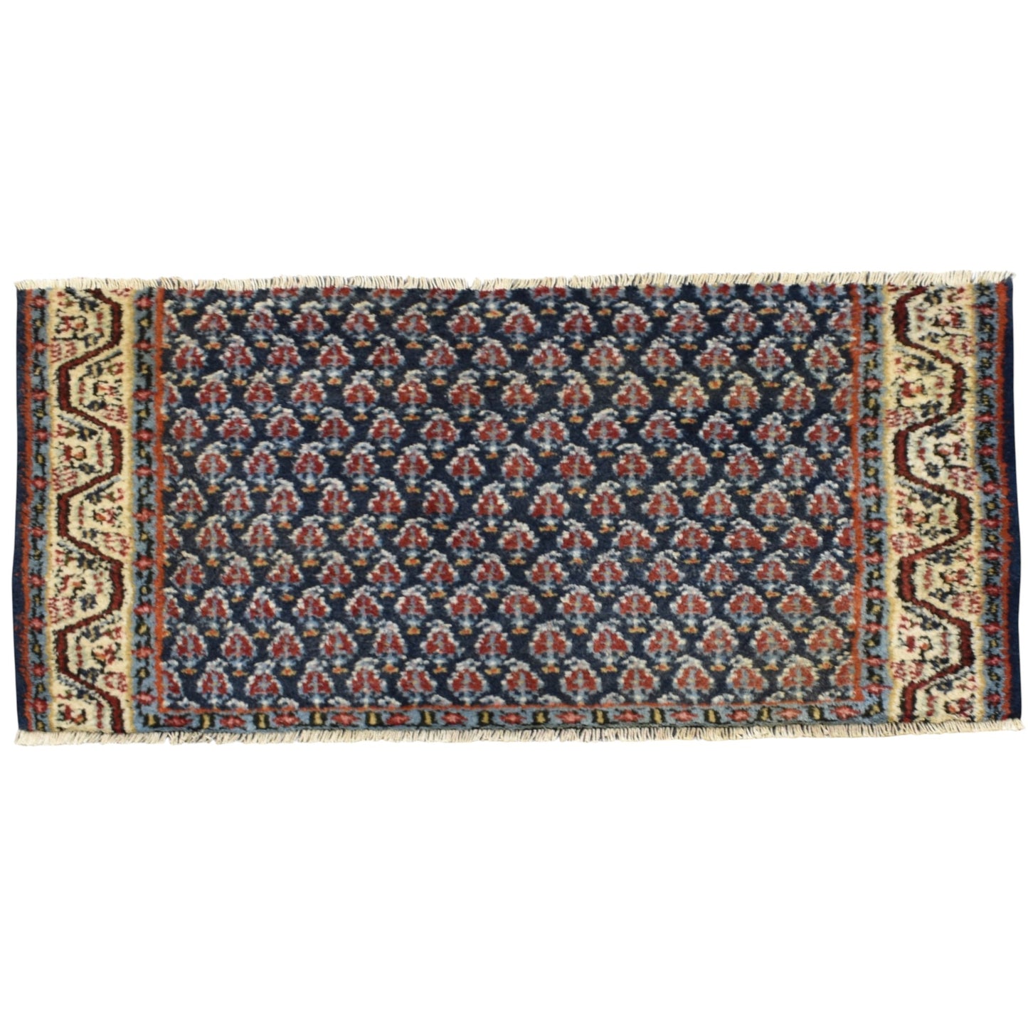 Kilim Antik El Dokuma Bademli Herki Yün Halı 0365 - Yeni - Çok Renkli