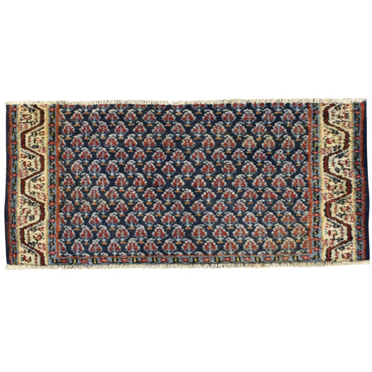Kilim Antik El Dokuma Bademli Herki Yün Halı 0365 - Yeni - Çok Renkli