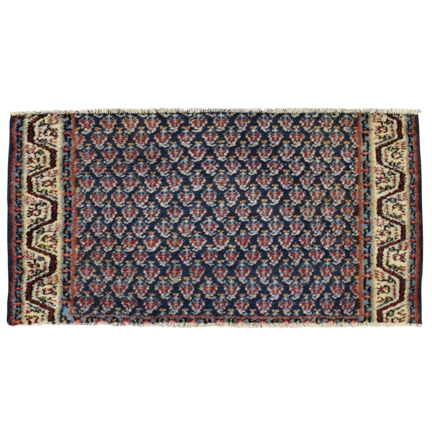 Kilim Antik El Dokuma Bademli Herki Yün Halı 0368 - Yeni - Çok Renkli