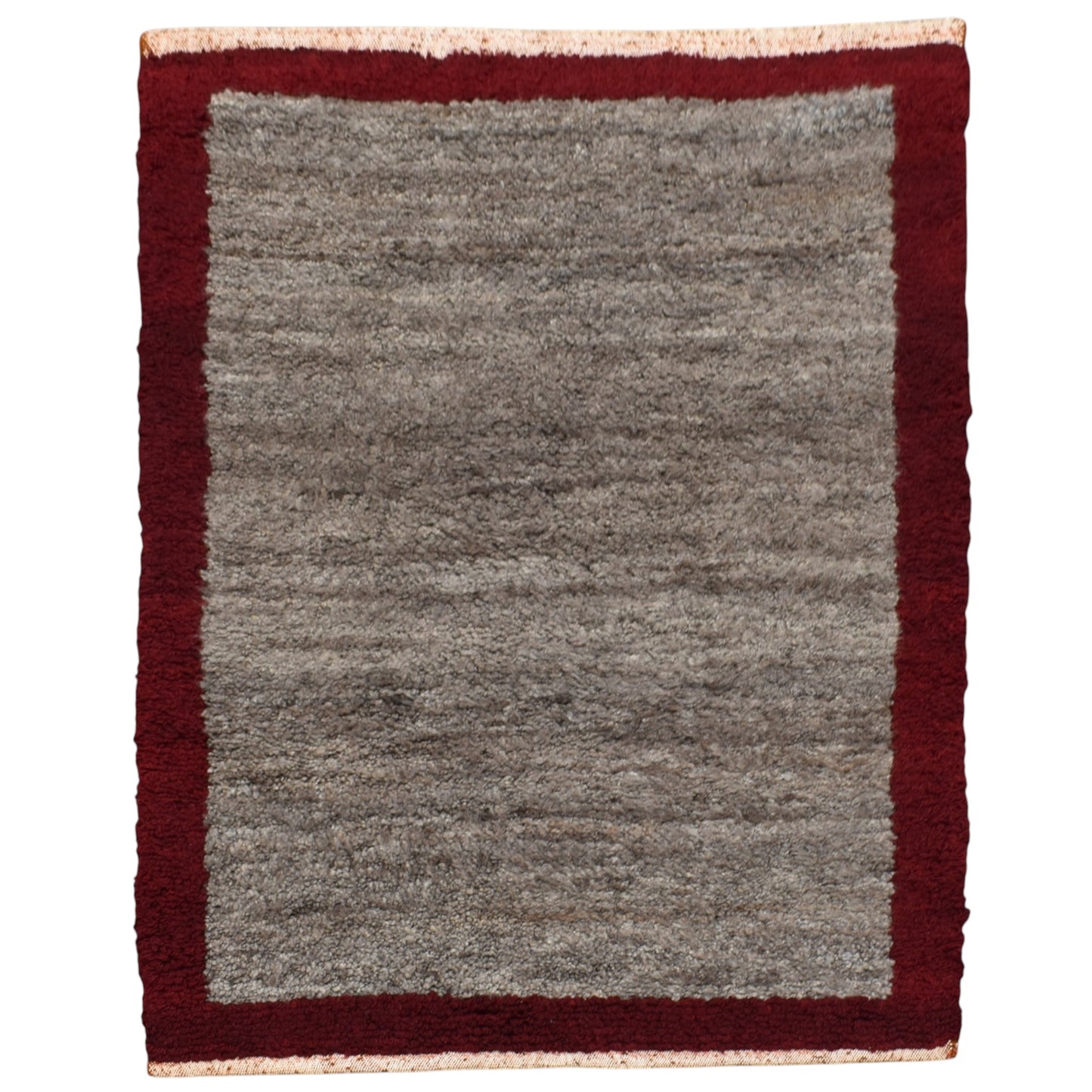 Kilim Antik Uzun Tüylü Shaggy Tülü Yün Halı 0374 - Yeni - Gri