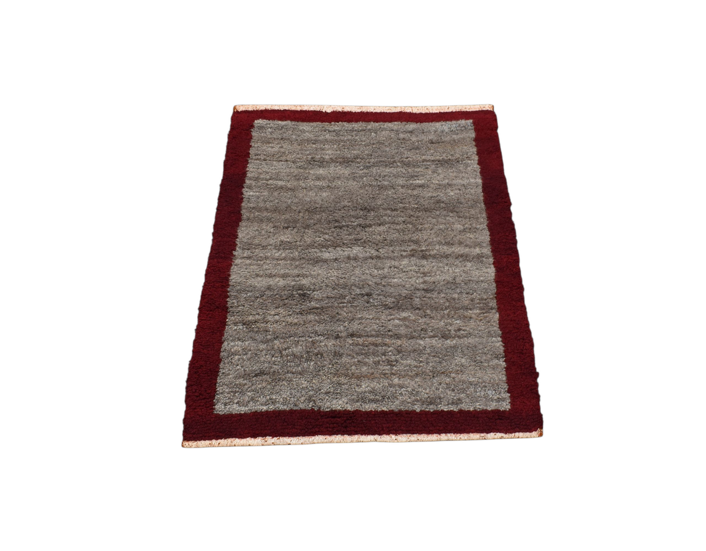 Kilim Antik Uzun Tüylü Shaggy Tülü Yün Halı 0374 - Yeni - Gri