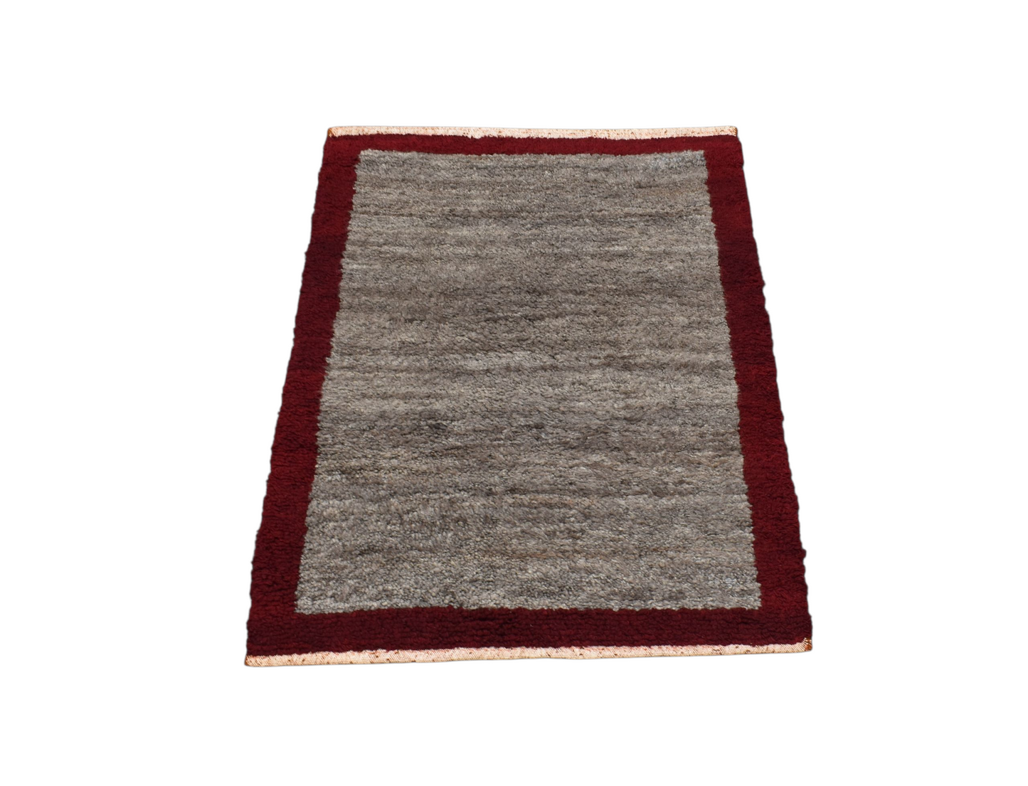 Kilim Antik Uzun Tüylü Shaggy Tülü Yün Halı 0374 - Yeni - Gri