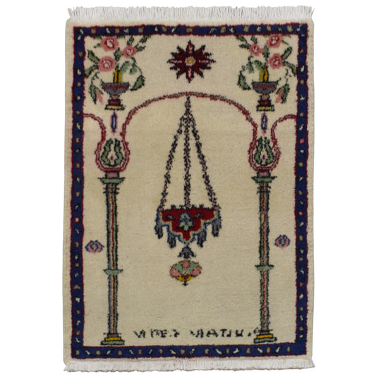 Kilim Antik El Dokuma Burdur Seccade Yün Halı - Yeni 0380 - Çok Renkli