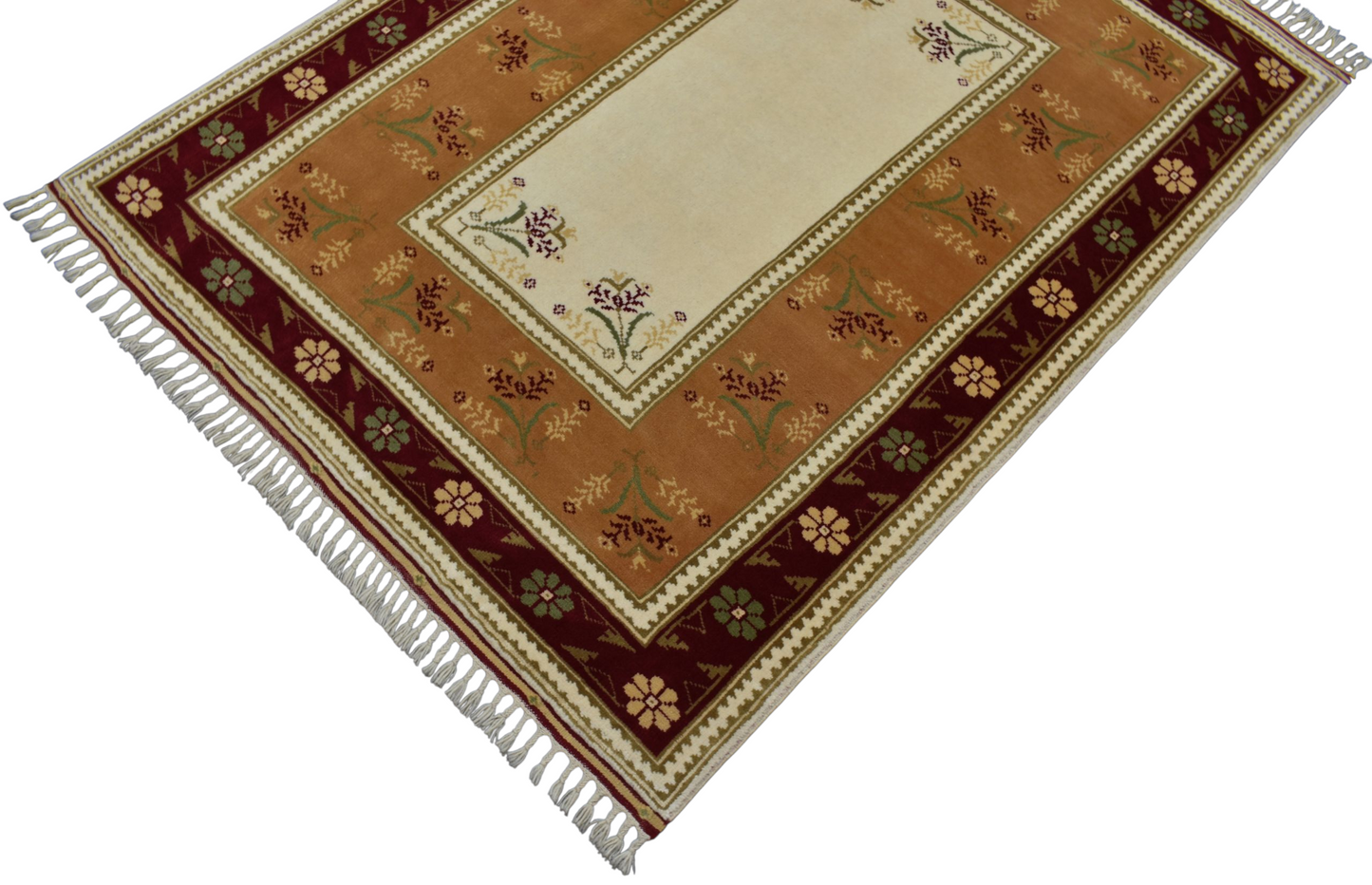 Kilim Antik El Dokuma Kirman Balıkesir Antik Yörük Yün Halı 0382 - Yeni - Çok Renkli