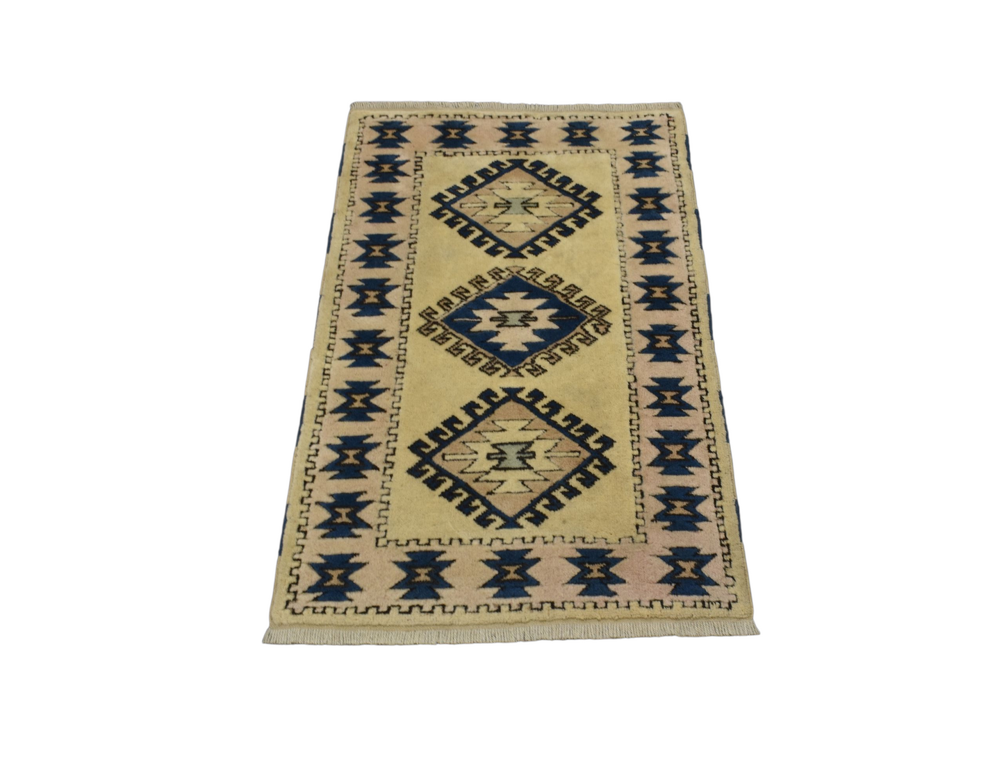 Kilim Antik El Dokuma İzmir Antik Yörük Yün Halı 0384 - Yeni - Çok Renkli